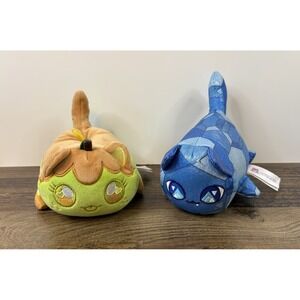Aphmau Meemeows 6" Celestial Sapphire & Caramel Apple Plush Cat Lot